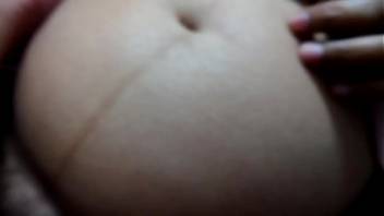 pregnant indian housewife exposing big boobs with black erected nipples  nipples